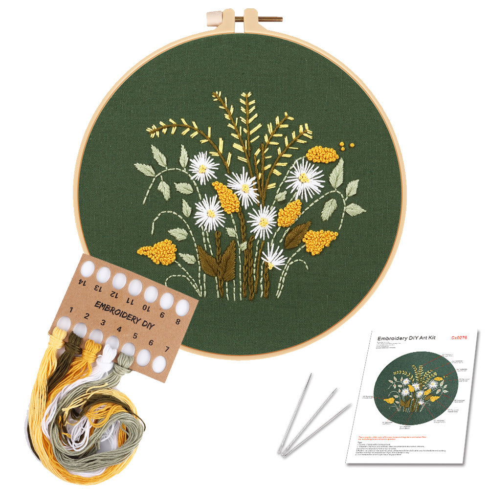 Chrysanthemum Daisy Embroidery Kits for Beginners