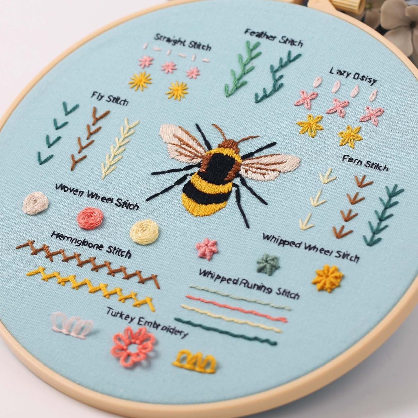Embroidery kit with Patterns and Instructions