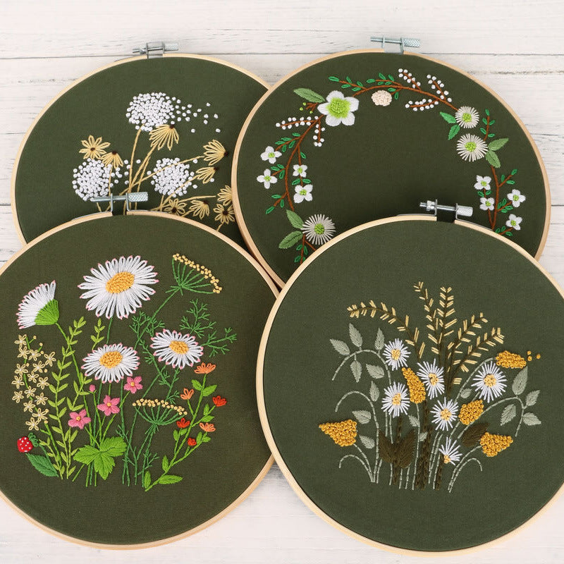 Chrysanthemum Daisy Embroidery Kits for Beginners