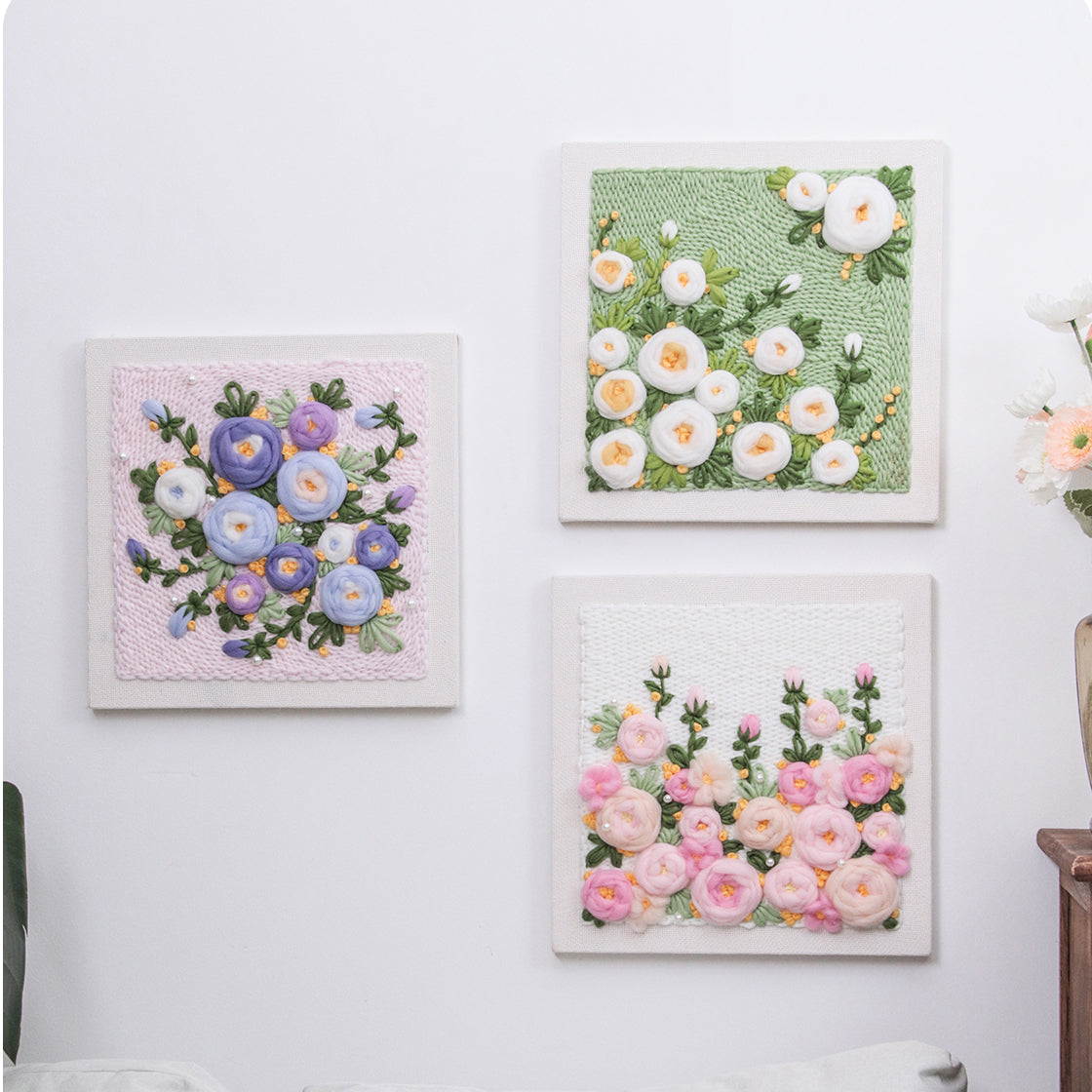 Flower 3D Punch Needle Embroidery DIY Kit