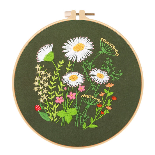 Chrysanthemum Daisy Embroidery Kits for Beginners